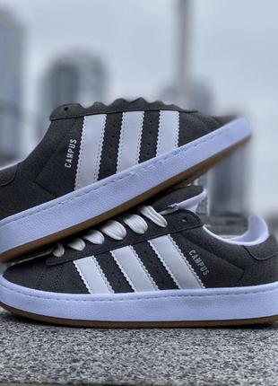 Adidas campus gray&white