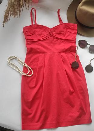 Сарафан mango хлопковая ткань