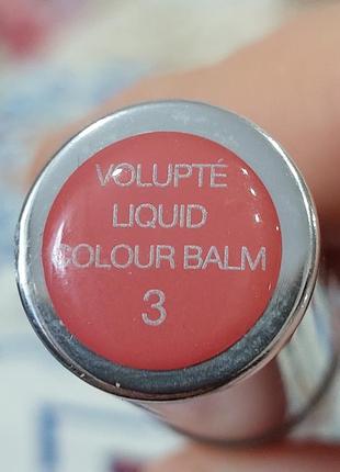 Бальзам для губ yves saint laurent ysl volupte liquid colour balm #3 із відтінковим пігментом. новий.2 фото