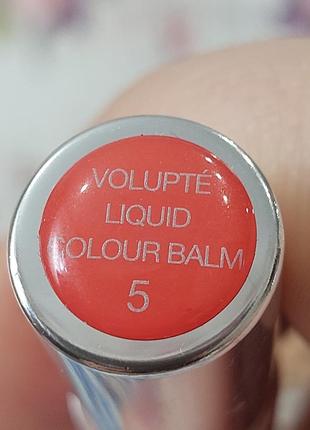 Бальзам для губ yves saint laurent ysl volupte liquid colour balm #5 із відтінковим пігментом. новий.2 фото