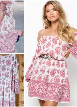 Летнее платье с принтом
