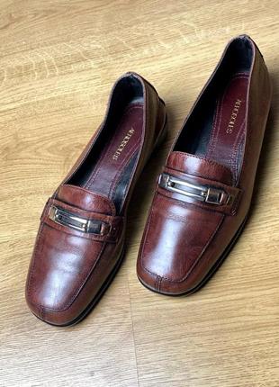 Aerosoles loafers antique brown leather