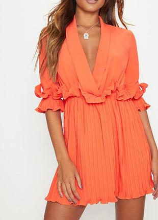 Плаття жіноче коротке плісе