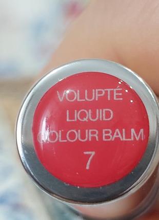 Бальзам для губ yves saint laurent ysl volupte liquid colour balm #7 із відтінковим пігментом. новий.2 фото