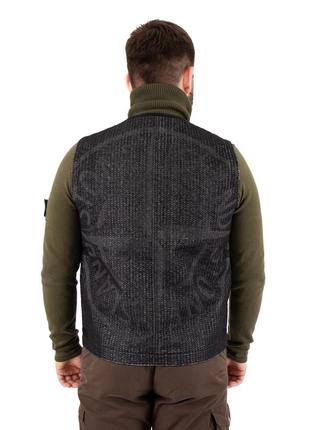 Жилет stone island tech gilet g0999 needle punched reflective4 фото