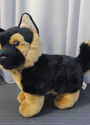 Мягкая игрушка собака немецкая овчарка щенка uni toys6 фото