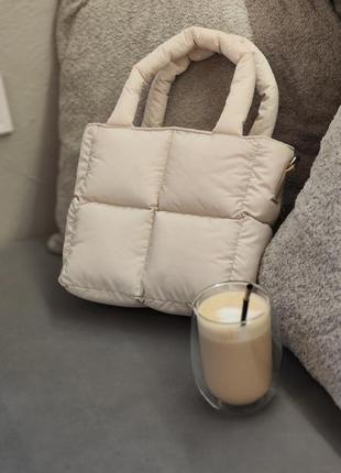 puffer bag Industries 785 Logo Detail Weaved Tote 150796492