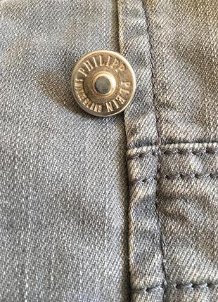 Philipp plein лімітована версія весна сіра джинсова куртка розмір s9 фото