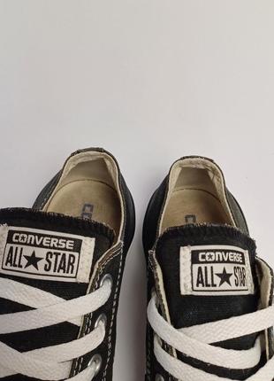 Converse 39, черные низкие кеды5 фото