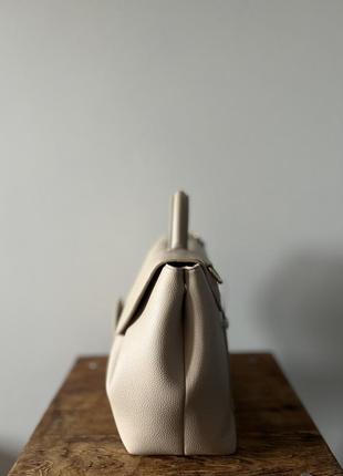 Polene un big size сумка кросс-боді на плече camel коричнева та беж3 фото