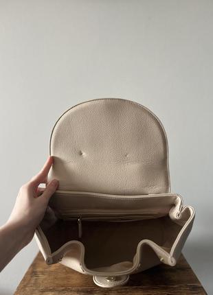 Polene un big size сумка кросс-боді на плече camel коричнева та беж7 фото