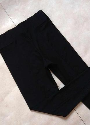 Брендовые плотные черные леггинсы штаны скинни с высокой талией h&m, 38 размер.3 фото