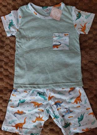Пижама летняя для мальчика динозавры3 фото