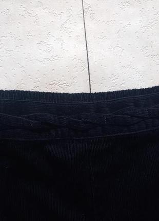 Брендовые черные вельветовые джинсы трубы бойфренды с высокой талией m&s, 16 pазмер.9 фото