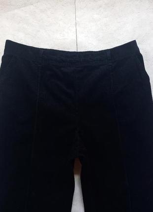 Брендовые черные вельветовые джинсы трубы бойфренды с высокой талией m&s, 16 pазмер.7 фото