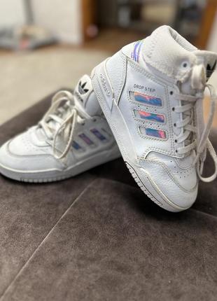Высокие кроссовки хайтопы adidas drop step оригинал для девочки