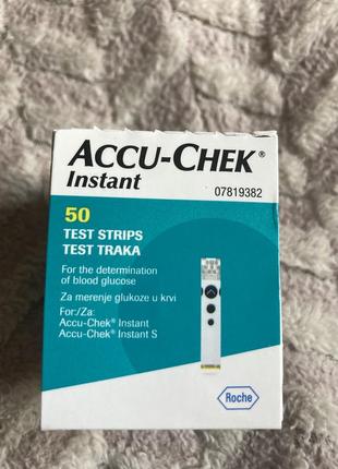 Тест полоски, смужки accu-chek instant