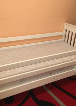 Одноярусна ліжко адель з ящиками.1 фото