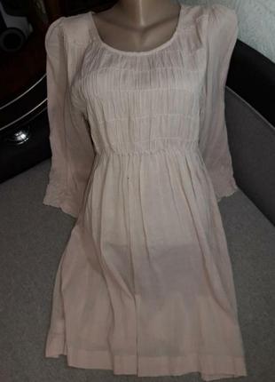 Нюдовое платье муслин от saint tropez1 фото
