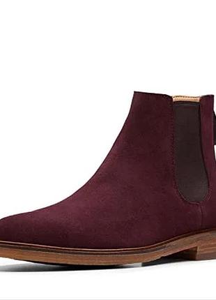 Clarks замшевые ботинки челси