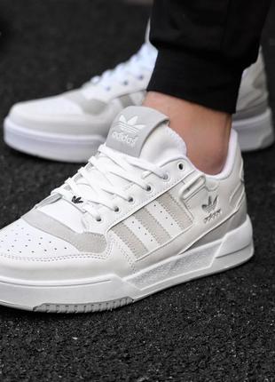 Мужские замшевые, белые с серым, стильные кроссовки adidas. от 40 до 44 гг. 5012 кк демисезонные4 фото