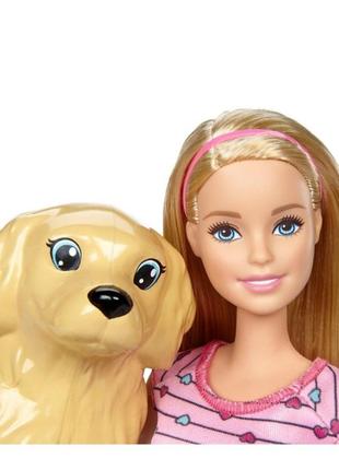 Лялька барбі та собака з новонародженими цуценятами/barbie newborn pups7 фото