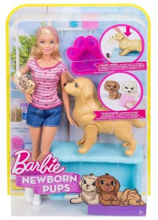 Лялька барбі та собака з новонародженими цуценятами/barbie newborn pups10 фото