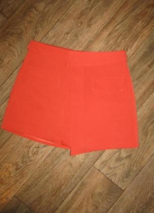 Модная оранжевая юбочка м-383 фото