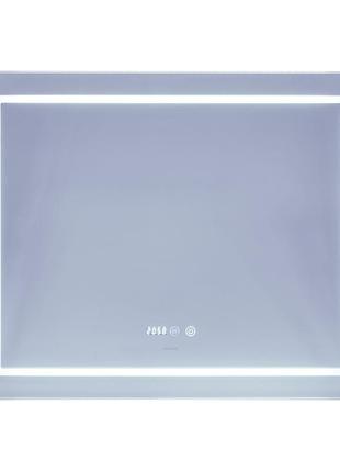 Дзеркало mixxus style mr03-90x70 (годинник, led-підсвічування, антизапотівання) (mi6007)