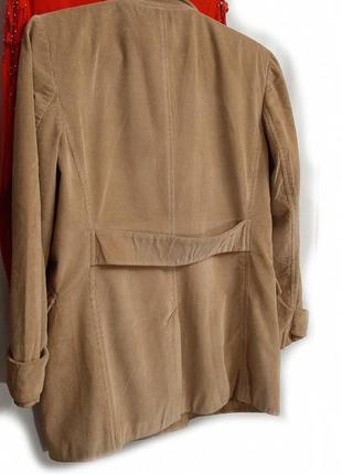 Жакет пиджак куртка минокровельвет длинный весенний коричневый р 38-366 фото
