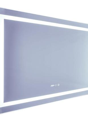 Зеркало mixxus warm mr02-120x80 [часы, led-подсветка, антизапотевка] [mi6001]3 фото