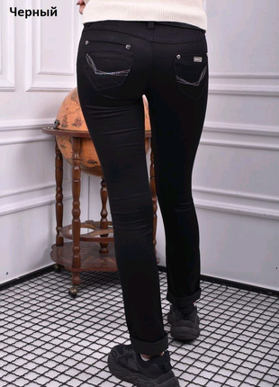 Стильні підліткові чорні штани5 фото