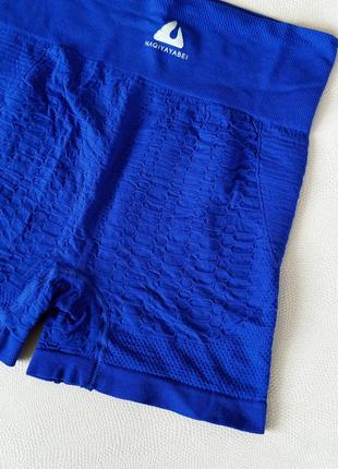 Спортивные шорты с пуш ап эффектом, синие шорты7 фото