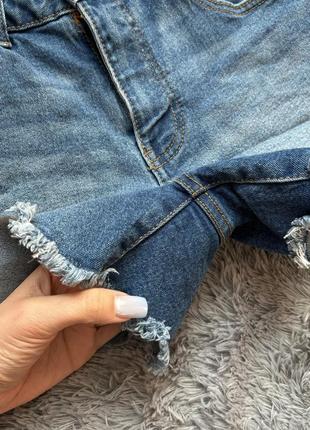 Классические джинсовые шорты с высокой посадкой от denim co7 фото