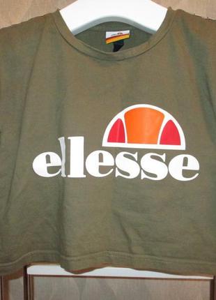 Футболка топ ellesse з лампасами