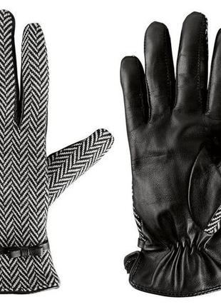 Женские кожаные перчатки esmara германия, теплые4 фото
