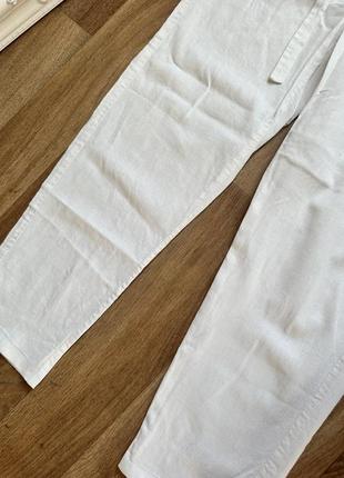 Брюки из льна льняные брюки mango3 фото