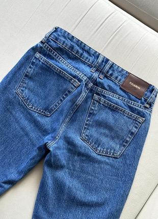 Прямі сині джинси pull&bear, джинси палацо, мом7 фото