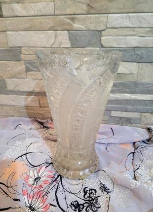 Большой хрустальный ваза1 фото