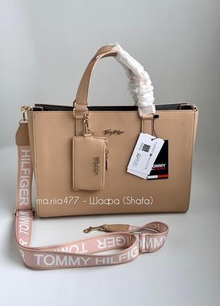 Сумка шоппер tommy hilfiger оригінал guess