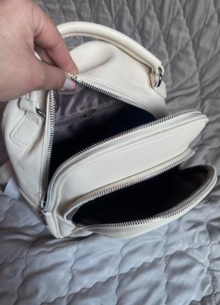 Стильний, якісний світлий рюкзак жіночий7 фото