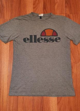 Мужская серая футболка ellesse с большим лого