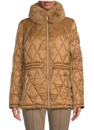 Michael kors ​missy faux fur packable puffer jacket куртка, размер м