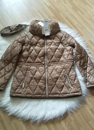 Michael kors ​missy faux fur packable puffer jacket куртка, размер м6 фото