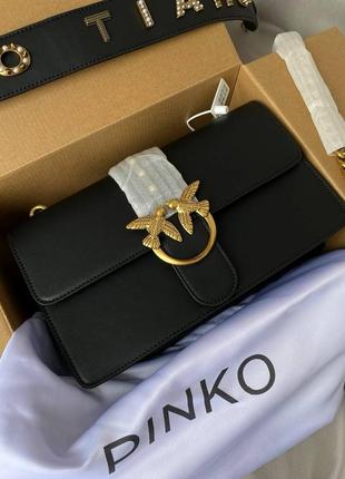 Pinko black gold &lt;unk&gt; сумка пинко блэк голд &lt;unk&gt; стильная сумочка &lt;unk&gt; кожаная сумочка2 фото