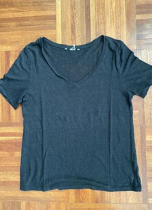 Нова базова лляна льон лен футболка h&m  s-m