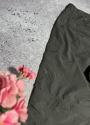 Черные нейлоновые трекинговые брюки трансформеры salewa dryton (оригинал)7 фото