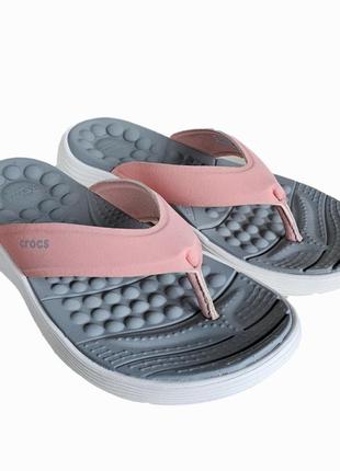 Женские вьетнамки crocs jibbitz reviva flip(w5)3 фото