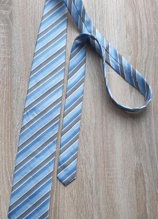 Costard - краватка брендова чоловіча блакитна галстук мужской шовкова4 фото