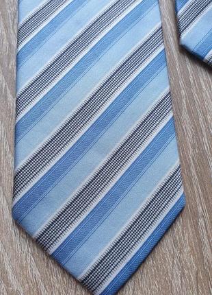 Costard - краватка брендова чоловіча блакитна галстук мужской шовкова3 фото